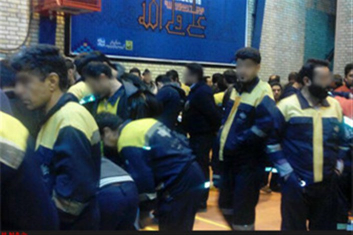  تجمع کارگران مترو ی  تهران برای  معوقات مزدی 