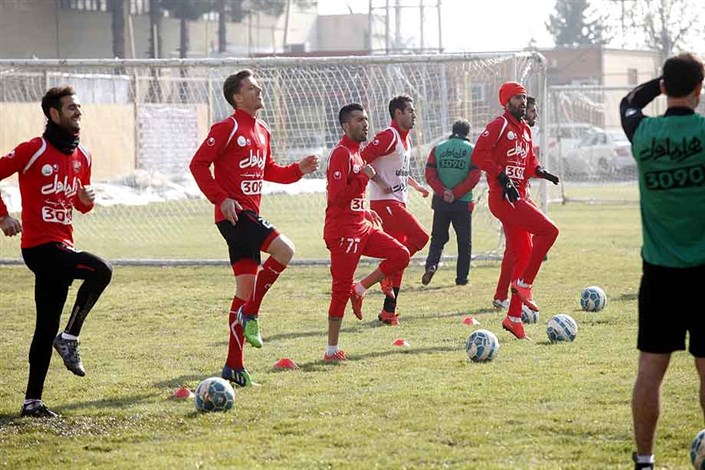 آغاز اردوی سرخ پوشان پس از تمرین چهارشنبه