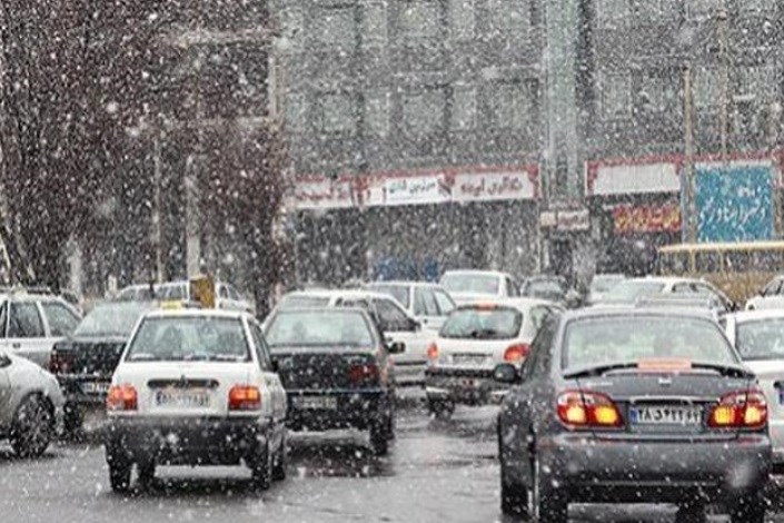 بارش برف در محورهای مواصلاتی ۱۳ استان