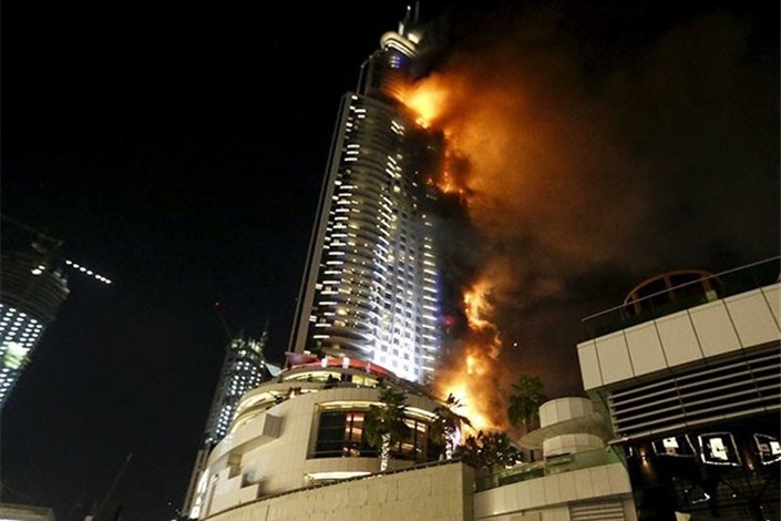 علت آتش سوزی در هتل آدرس دبی مشخص شد