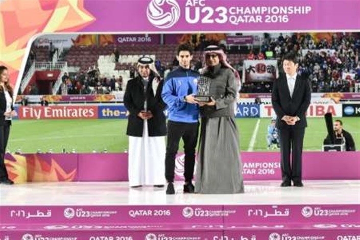 مهاجم قطر آقای گل رقابتهای قهرمانی فوتبال زیر 23سال آسیا شد