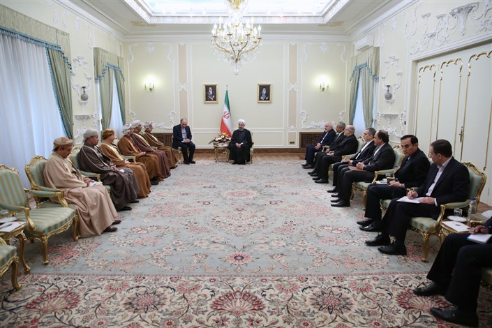 رئیس جمهوری: روابط ایران و عمان صمیمانه و راهبردی است