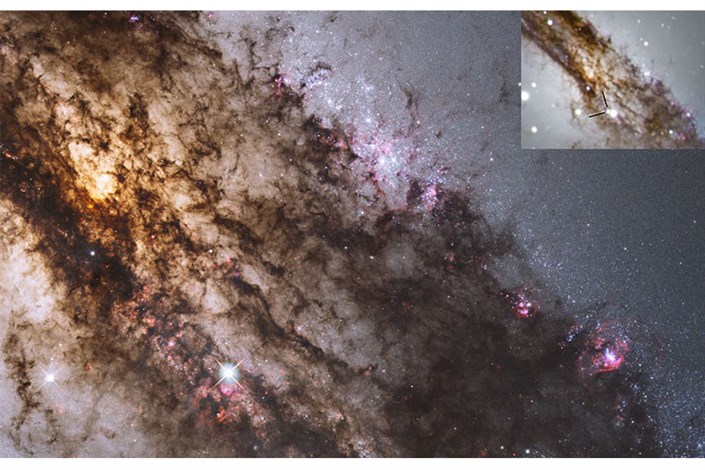 تصویر نجومی روز ناسا (۴ اسفند ۹۴): ابرنواختری میان غبار کهکشان