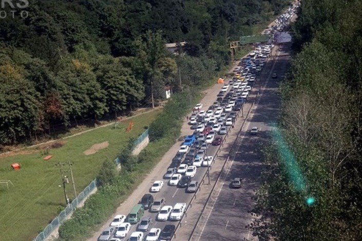 محدودیت ترافیکی روزهای پایانی تعطیلات نوروزی در جاده کرج - چالوس
