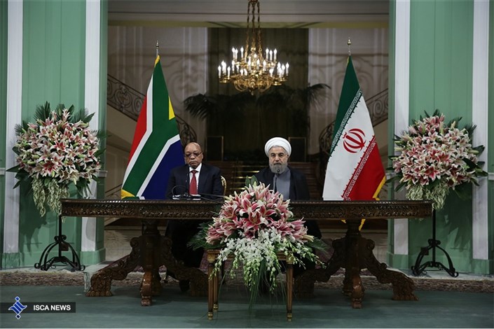 رییس جمهوری : ایران و آفریقای جنوبی برای گسترش همکاری‌ها عزم راسخ دارند