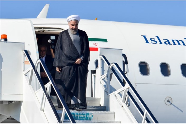 رئیس جمهور پس از ترک چین وارد تهران شد