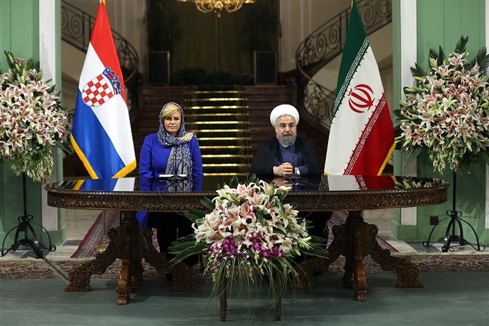 روحانی:  کرواسی می‌تواند دروازه‌ای برای ارتباط ایران با اتحادیه اروپا باشد