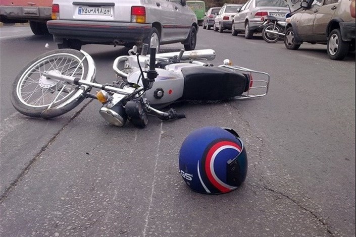 تصادف مرگبار خاور با موتورسیکلت