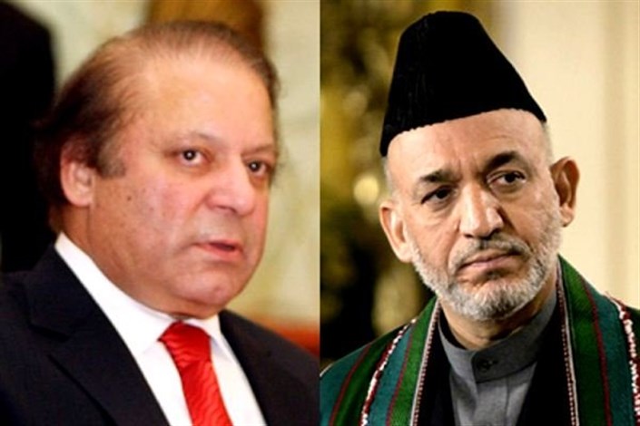 دیدار «حامد کرزای» و «نواز شریف» در لندن