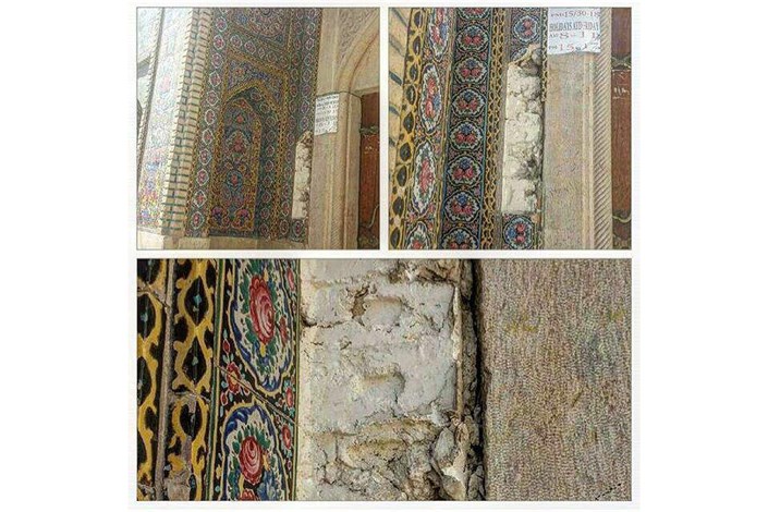  شناسایی دزد کاشی ها در میان سارقان سابقه دار/میراثی که به قیمت 20 هزار تومان فروخته شد/ کشف کاشی های مسجد تاریخی شیراز در یک سمساری