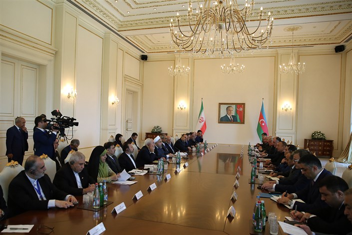 روحانی: هدف ایران گسترش روابط با آذربایجان و منطقه قفقاز به سوی تجارت آزاد است
