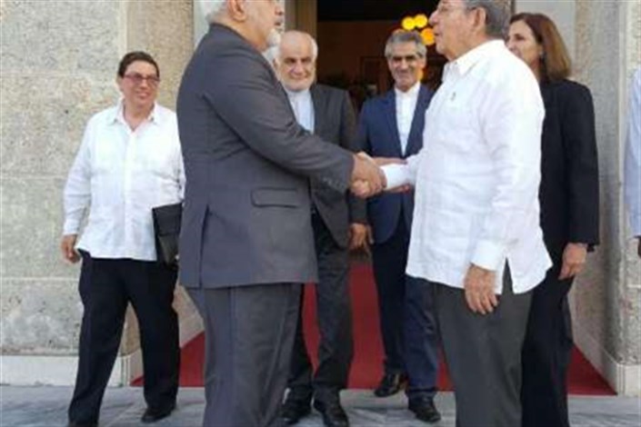 دیدار دوساعته ظریف با رئیس جمهوری کوبا