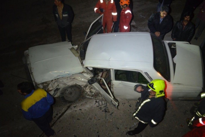 مرگ 3 نفر در تصادف با دیواره تونل جاده فیروزکوه