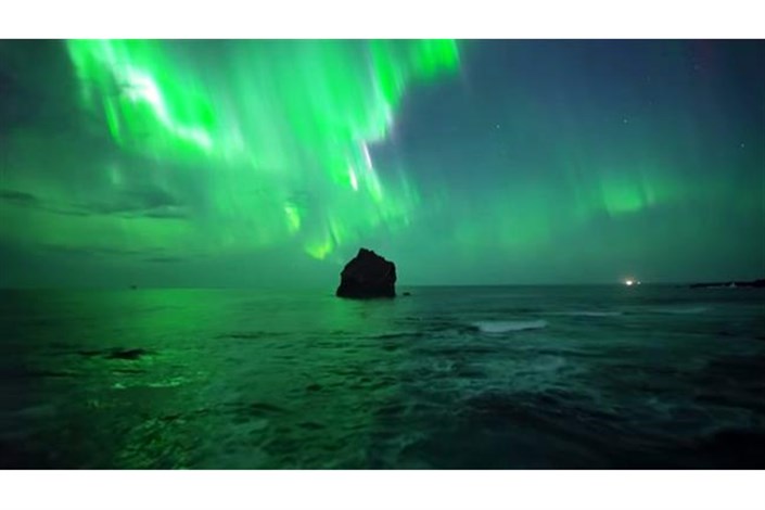 تصویربرداریِ خارق‌العادۀ یک پهپاد از شفق قطبی