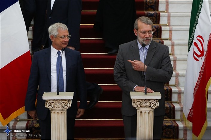 لاریجانی: سفر رئیس مجلس فرانسه به ایران نقطه برجسته ای در روابط پارلمانی خواهد بود