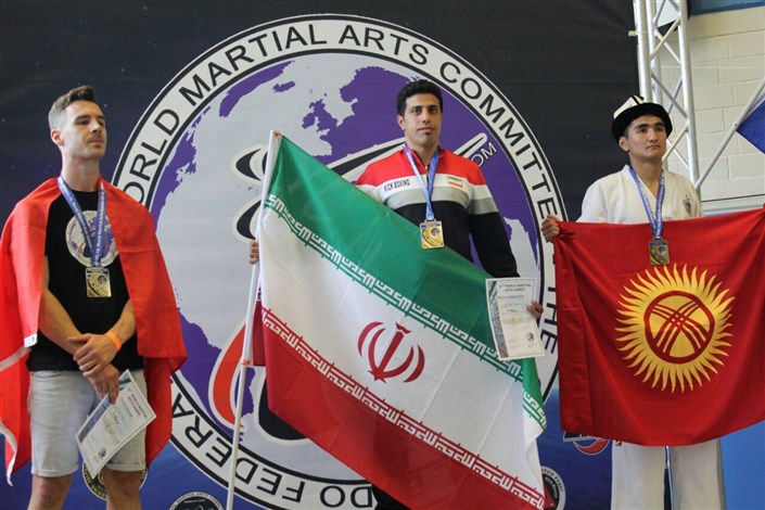 دانشجوی واحد کرمان قهرمان  مسابقات کیک بوکسینگ جهان شد