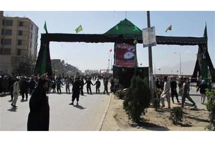برگزاری آئین های عزاداری هفتمین روز ماه محرم کابل در میان تدابیر شدید امنیتی 