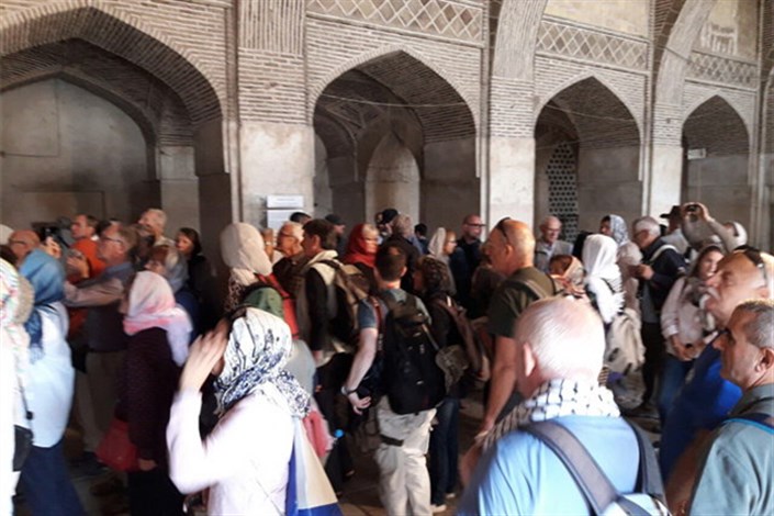 مسجد جامع اصفهان مملو از گردشگر خارجی 