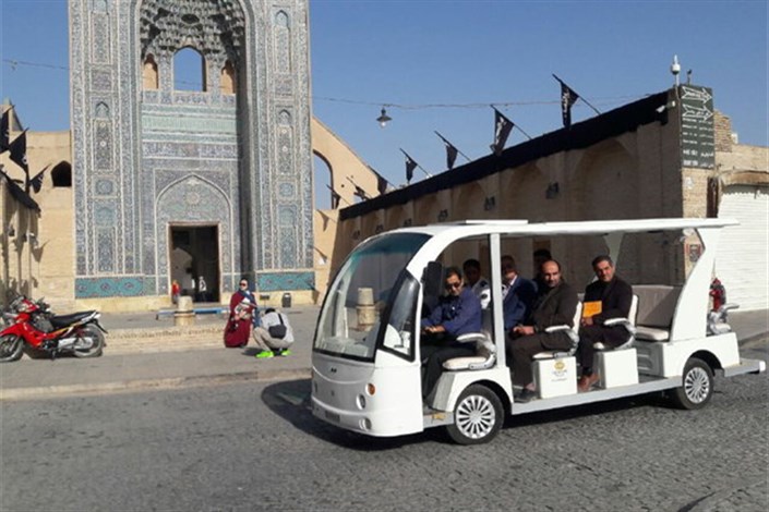 آغاز به‌کار نخستین خودروی برقی گردشگری شهر یزد