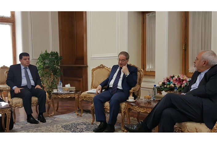 دیدار معاون وزیر خارجه سوریه با  ظریف 