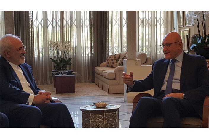 دیدار ظریف با نخست وزیر فعلی لبنان
