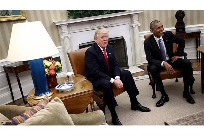 اوباما زمان زیادی را صرف گفتگو با ترامپ می‌کند