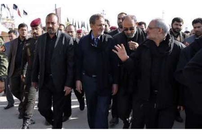 معاون اول رئیس جمهوری در راهپیمایی اربعین حسینی شرکت کرد