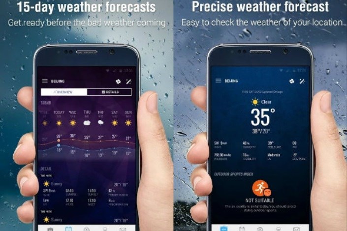 Amber Weather Elite؛ اپلیکیشن دقیق هواشناسی و نمایش شاخص کیفیت هوا