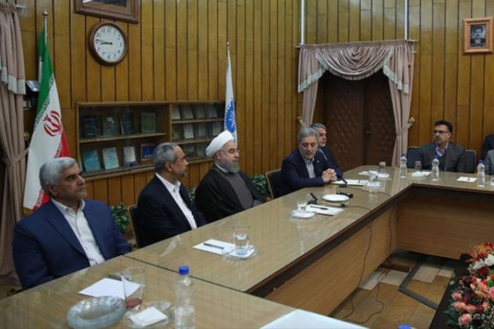 جلسه هیأت رییسه دانشگاه تهران با حضور رییس جمهور برگزار شد