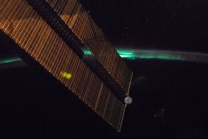 شفق قطبی از منظر ایستگاه فضایی