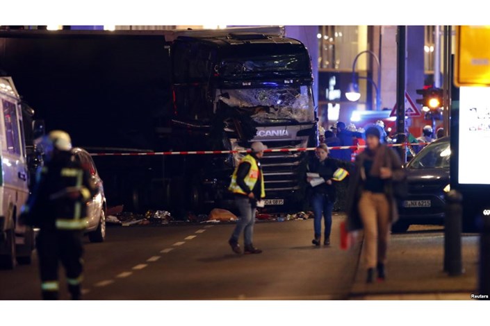 پلیس برلین: کامیون به عمد مردم را زیر گرفته