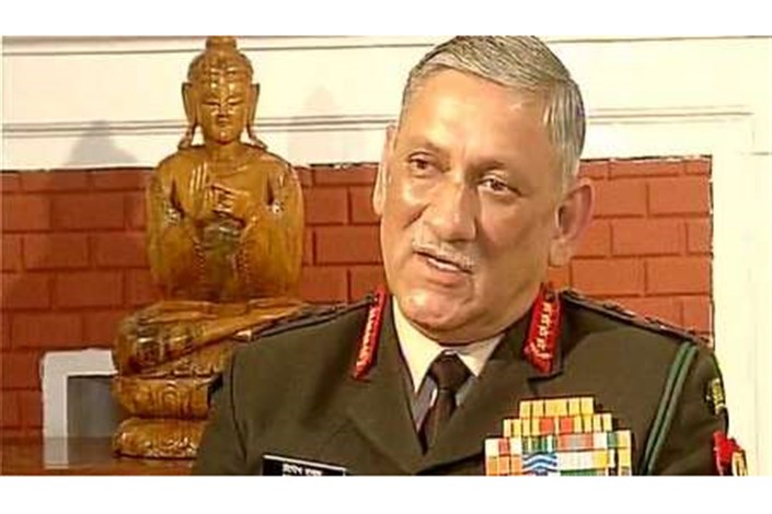 فرمانده نیروی زمینی هند:دهلی نو آماده جنگ همزمان با پاکستان وچین است