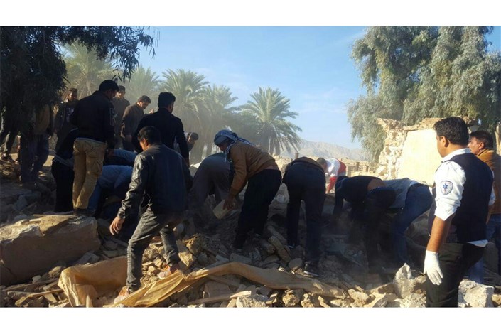 مرگ ٤ باغبان در زلزله خنج فارس