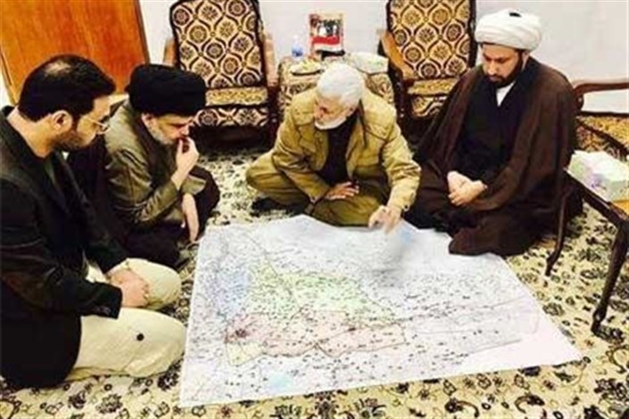 دیدار ابومهدی المهندس با صدر و تلاش برای بهبود روابط میان نیروهای شیعی عراق