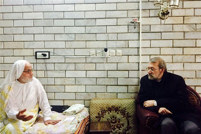 دیدار لاریجانی با حجت الاسلام محمودی در قم