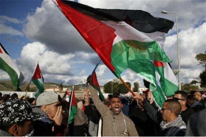 تظاهرات فلسطینیان علیه رئیس جمهور آمریکا