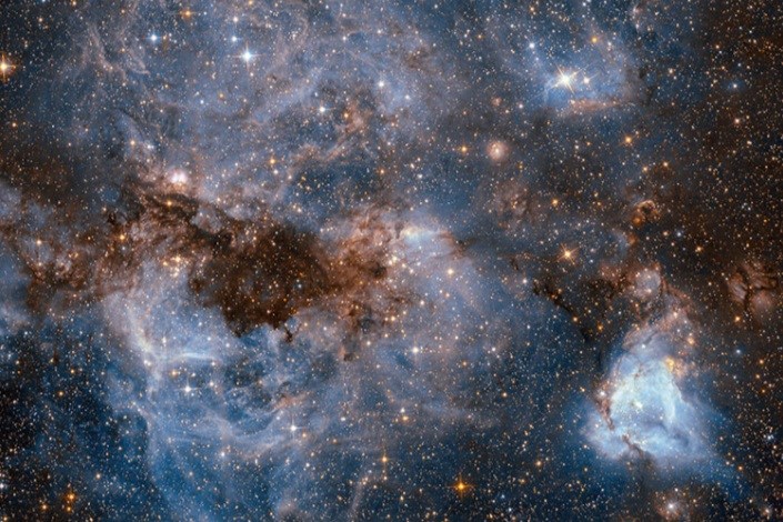 N159 در ابر ماژلانی بزرگ: تصویر نجومی روز ناسا (۹ بهمن ۹۵)