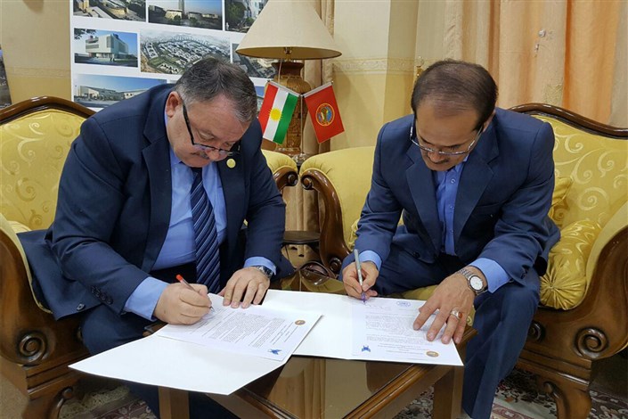 واحد سنندج سه تفاهم نامه همکاری با دانشگاه های اقلیم کردستان عراق امضا کرد