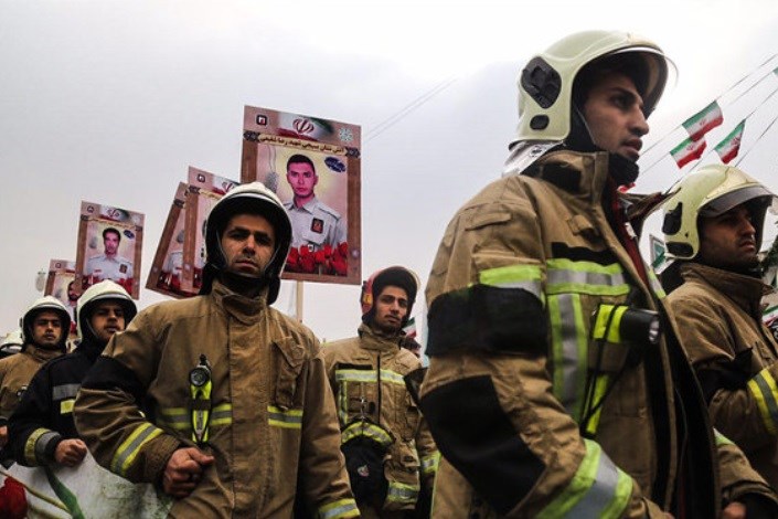 گرامیداشت یاد شهدای آتش نشانان پلاسکو در 22 بهمن