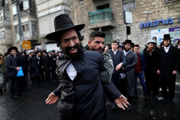 تظاهرات یهودیان ارتدوکس اسرائیل در اعتراض به سربازی اجباری