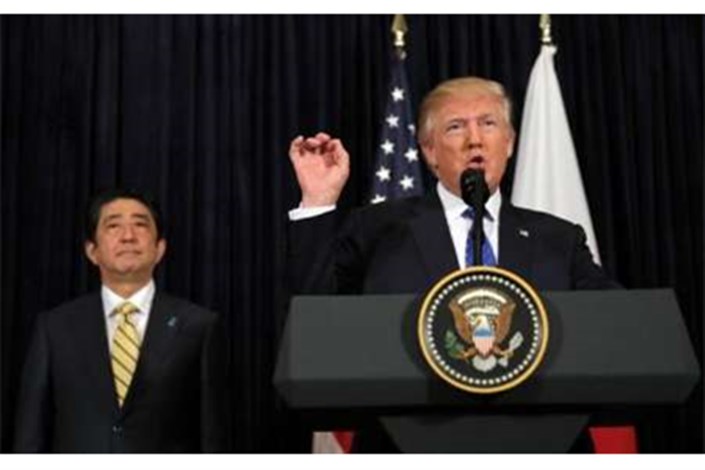 ترامپ: آمریکا صد درصد از ژاپن حمایت می کند