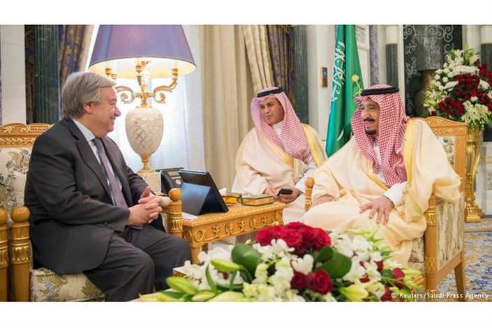 دبیرکل سازمان ملل با پادشاه و ولیعهد عربستان به صورت جداگانه ملاقات کرد
