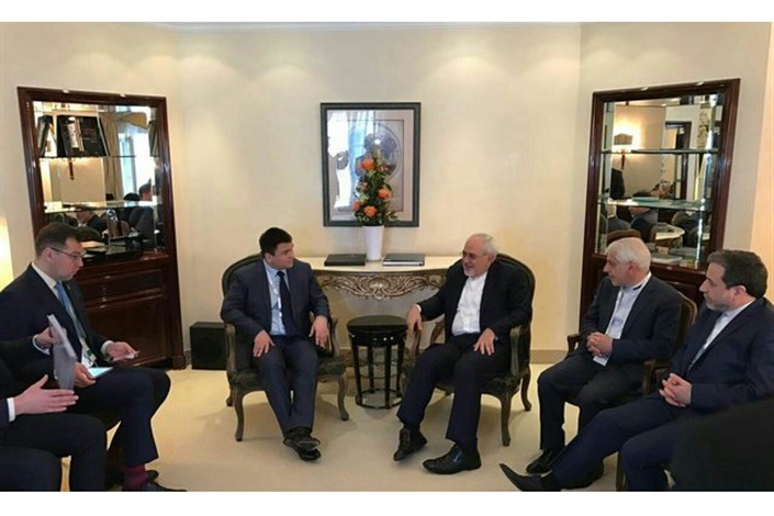 دیدار ظریف با وزیر امور خارجه اوکراین