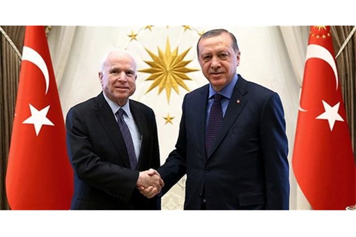 گفتگوی اردوغان و مک کین درباره ایجاد مناطق امن در سوریه