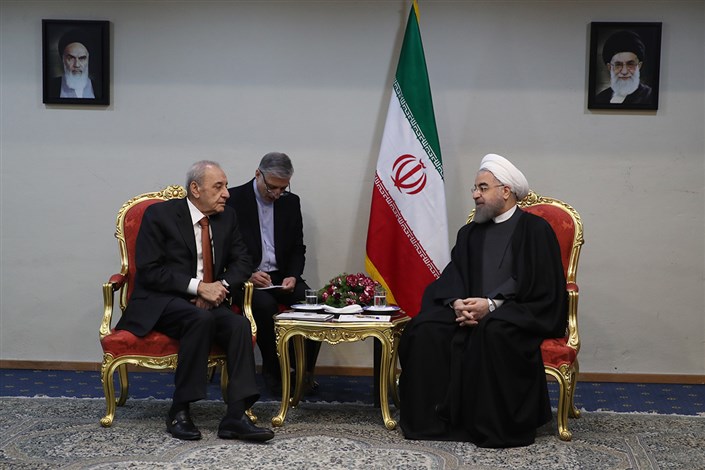 رئیس جمهوری:  ایران و لبنان می‌توانند در حل و فصل مسایل منطقه‌ای تأثیرگذار باشند