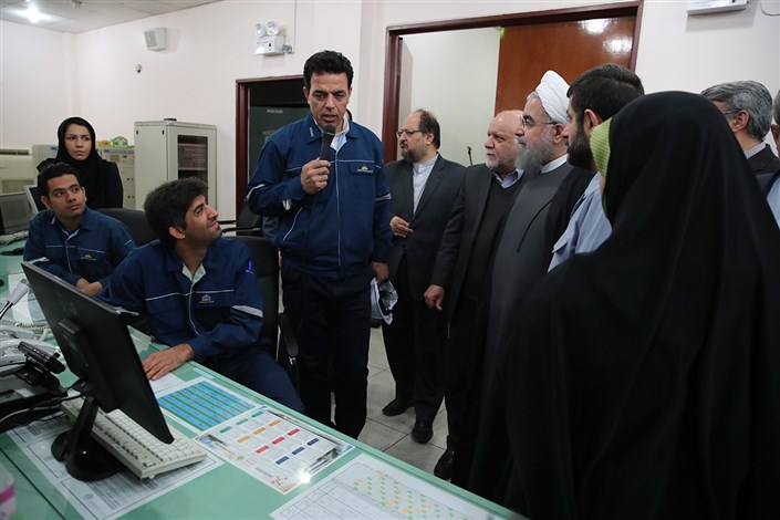 بازدید  روحانی از مراحل اجرایی طرح آماک در استان خوزستان