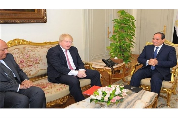 دیدار وزیر خارجه انگلیس با سیسی درباره خاورمیانه و همکاری‌های دوجانبه