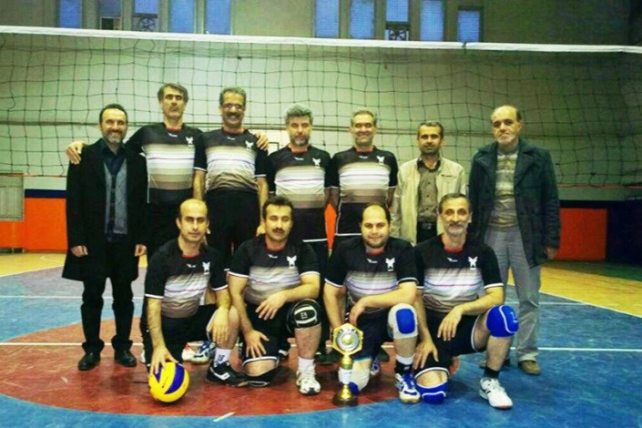 قهرمانی والیبال واحد رشت در مسابقات استان گیلان