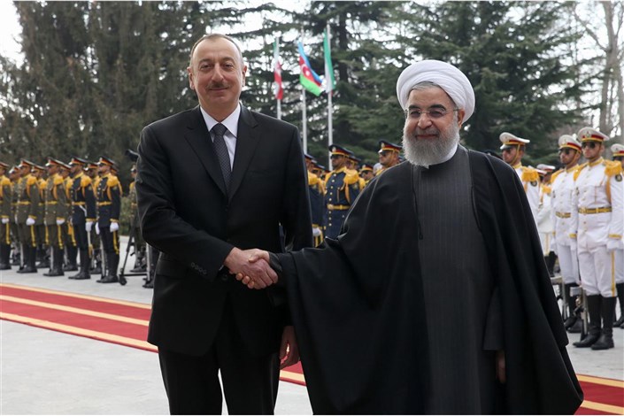  استقبال رسمی روحانی از رییس جمهوری آذربایجان