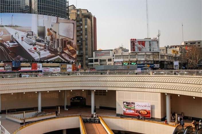 میدان ولیعصر  ایوان انتظار نام گرفت/افتتاح  پروژه زیرزمینی میدان ولیعصر/ ۷ طبقه، ۴۲هزار مترمربع /عکس